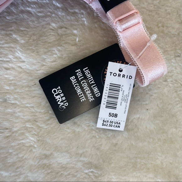 Womens‎ new Torrid Curve blush bra lightly lined full coverage balconette - Picture 3 of 3